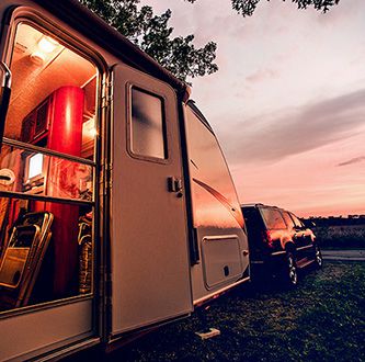 Trailer camping.