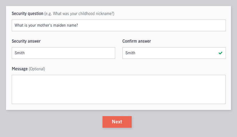 Screenshot showing how to send an Interac e-Transfer in online banking.